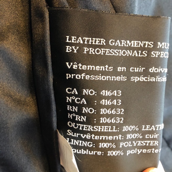 Black leather jacket - Picture 4 of 5